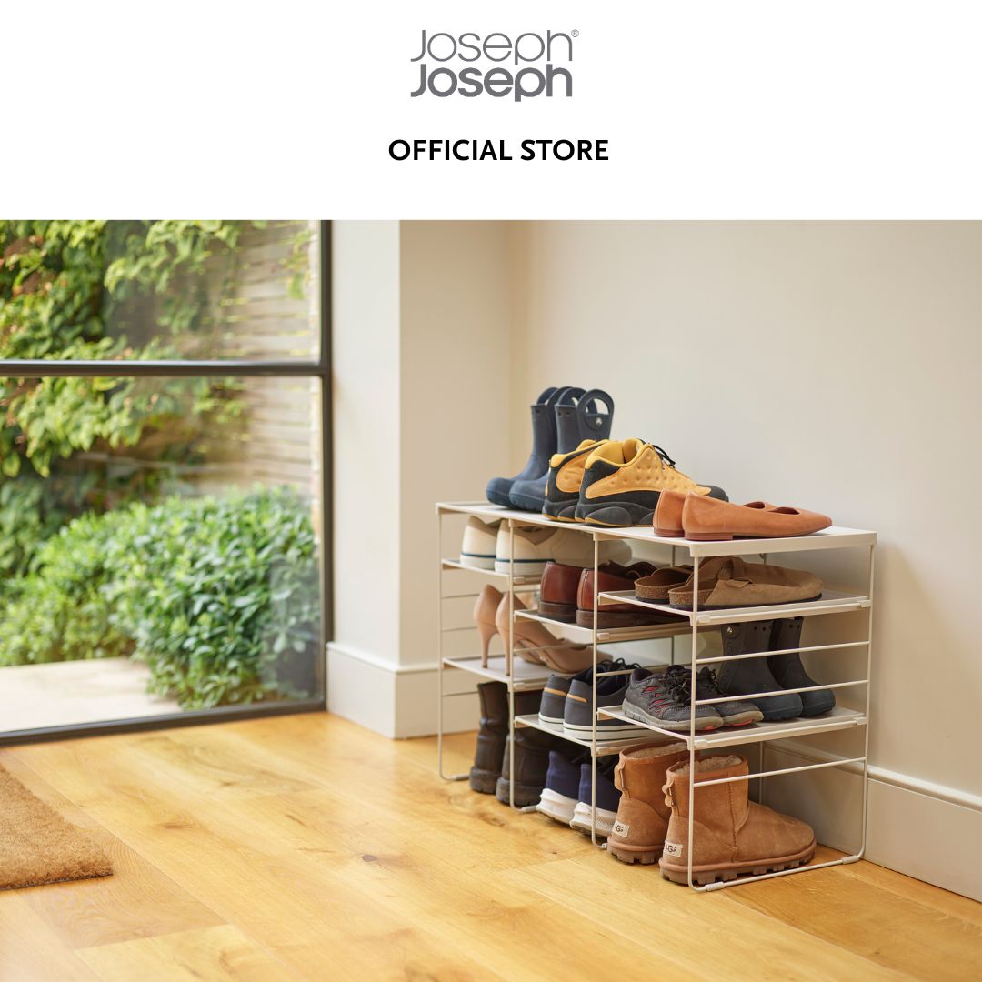 Joseph Joseph Level™ Plus Large Adjustable Ecru Shoe Rack JJ0182