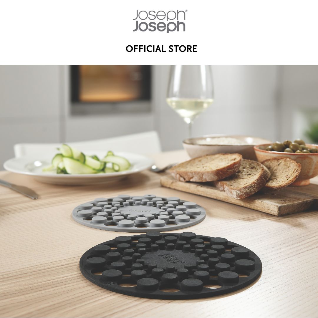 Joseph Joseph Spot-On™ Set of 2 Grey Silicone Trivets JJ0100