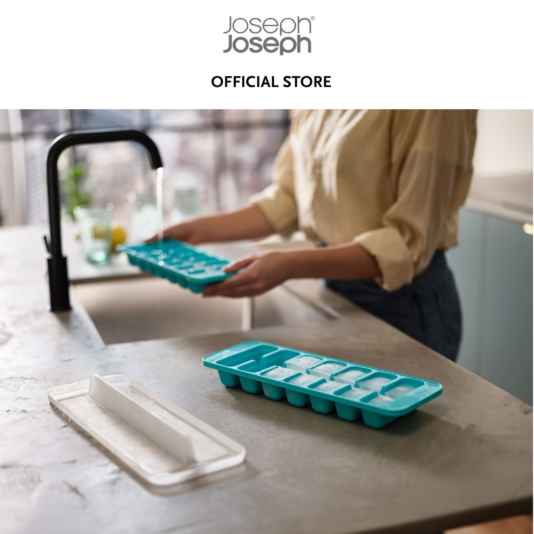 Joseph Joseph Flow™ Pack of 2 Easy-fill Blue Ice-cube Trays JJ0104