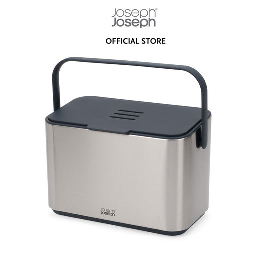 Joseph Joseph Collect™ 4L Stainless-steel Food Waste Caddy (Grey) JJ0134