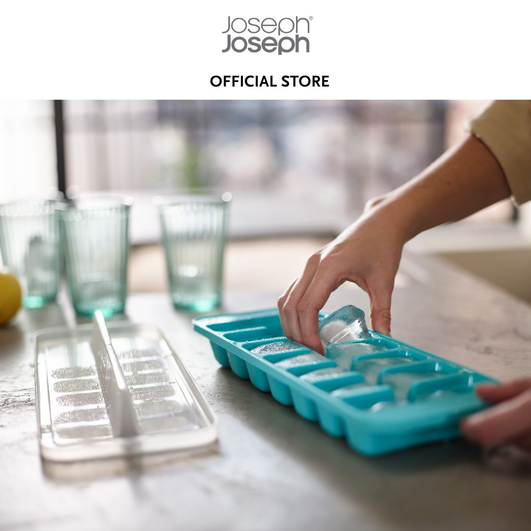 Joseph Joseph Flow™ Pack of 2 Easy-fill Blue Ice-cube Trays JJ0104