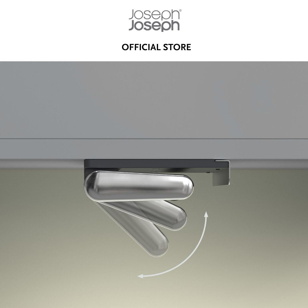 Joseph Joseph RollGrip Under-Shelf Stainless-Steel Kitchen Roll Holder JJ0121