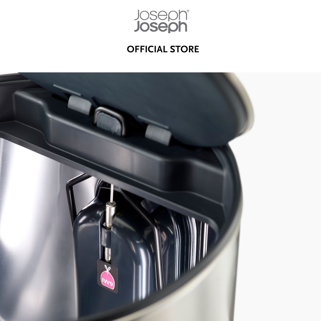 Joseph Joseph Arc™ 10L Easy-push Stainless-steel Pedal Bin JJ0136