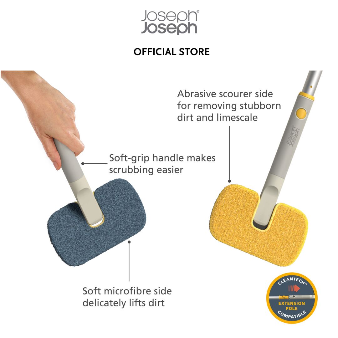 Joseph Joseph CleanTech™ 2-in-1 Surface Scrubber Tool (no extension pole)  JJ0107