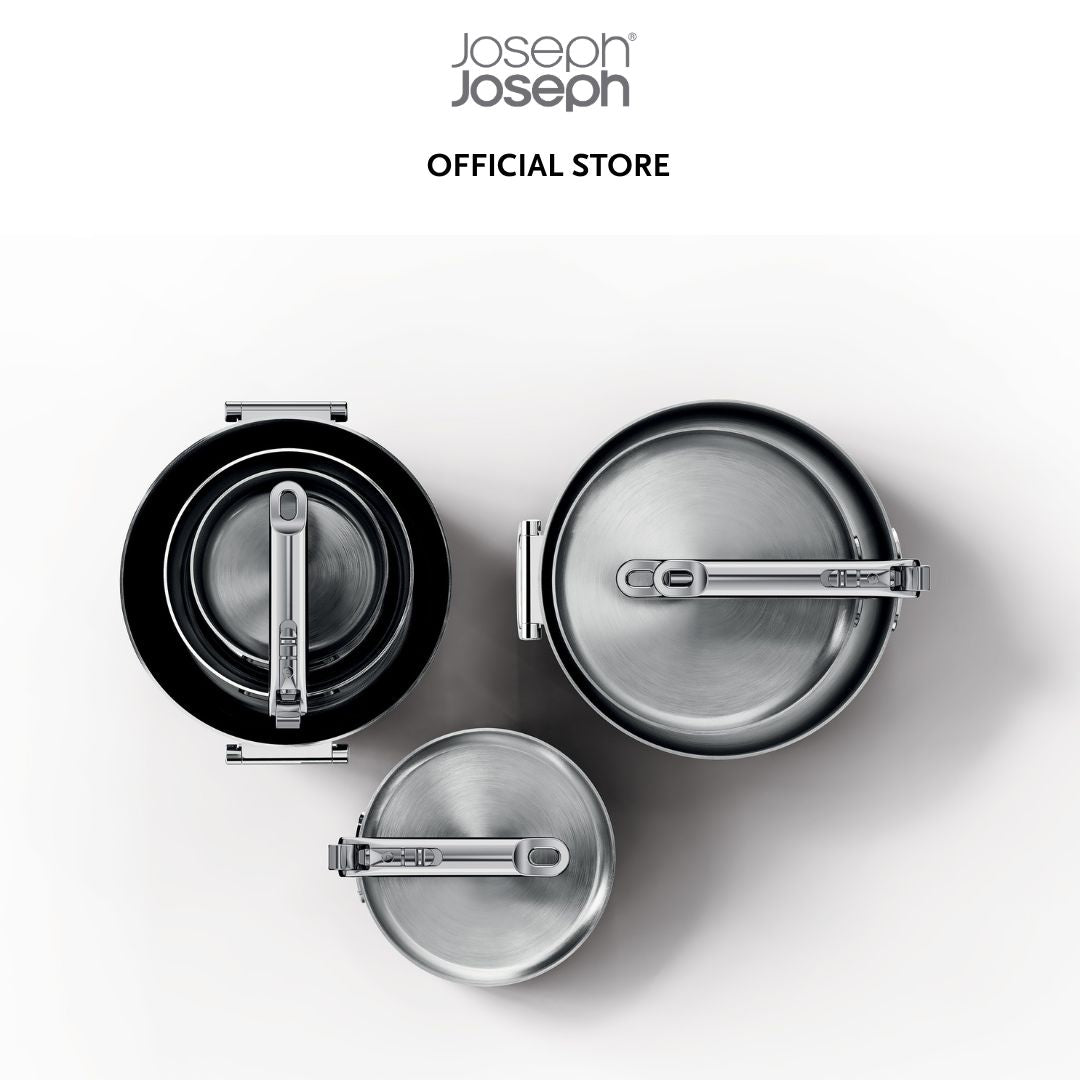 Joseph Joseph Space Steel Folding Handle 6-Piece Cookware Set JJ0286