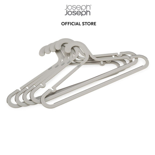 Joseph Joseph Orderly™ Set of 5 Anti-tangle Ecru Clothes Hangers JJ0179