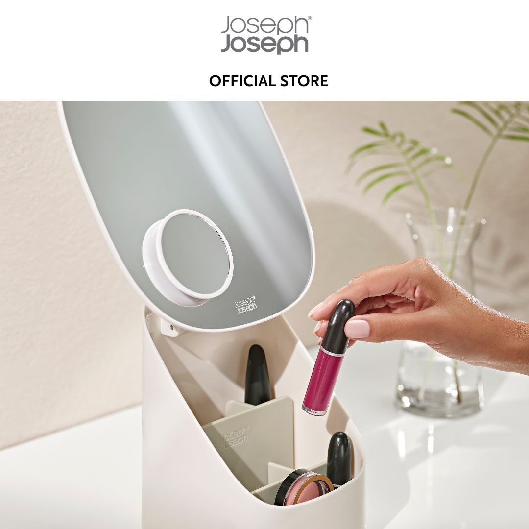 Joseph Joseph Viva Pedestal Mirror with Cosmetic Organiser JJ0237