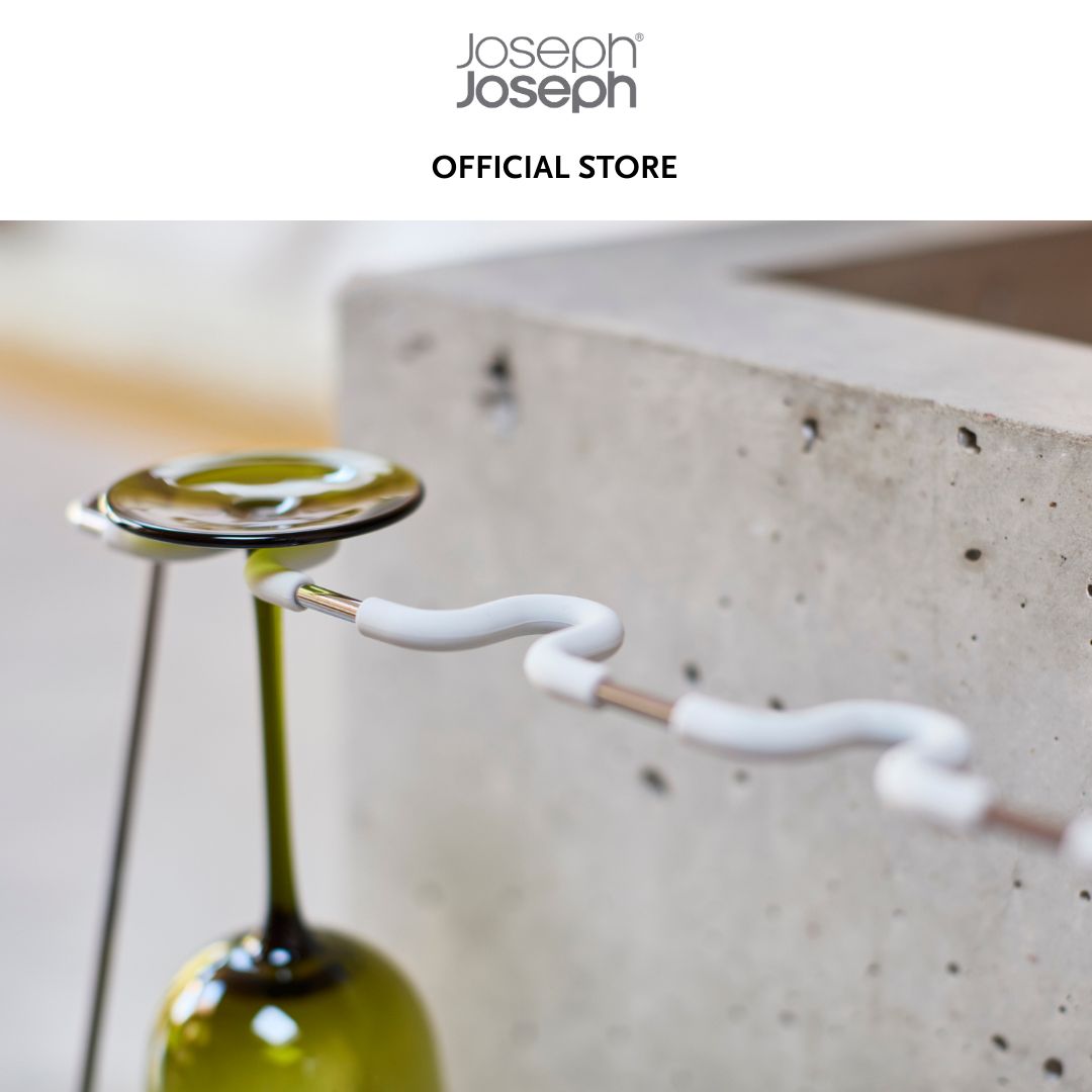 Joseph Joseph DrySmart™ Folding Wine Glass Drying Rack JJ0116 Made from recycled plastics