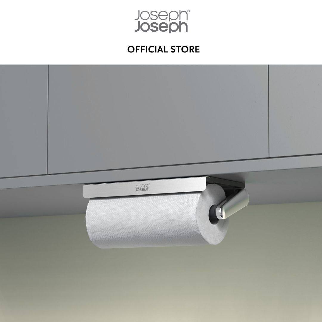 Joseph Joseph RollGrip Under-Shelf Stainless-Steel Kitchen Roll Holder JJ0121