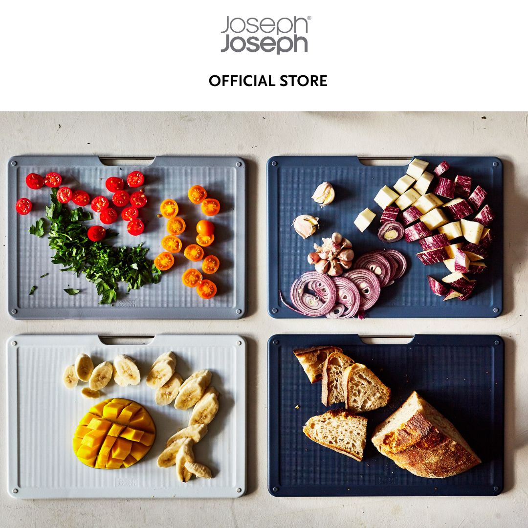Joseph Joseph Folio™ 4-piece Grey Chopping Board Set JJ0193 (Large) /  JJ0194 (Regular)