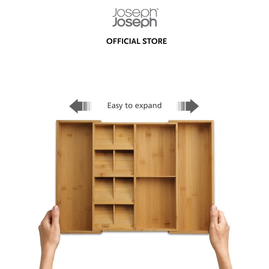 Joseph Joseph DrawerStore™ Bamboo Expanding Cutlery, Utensil & Gadgets Organiser JJ0274