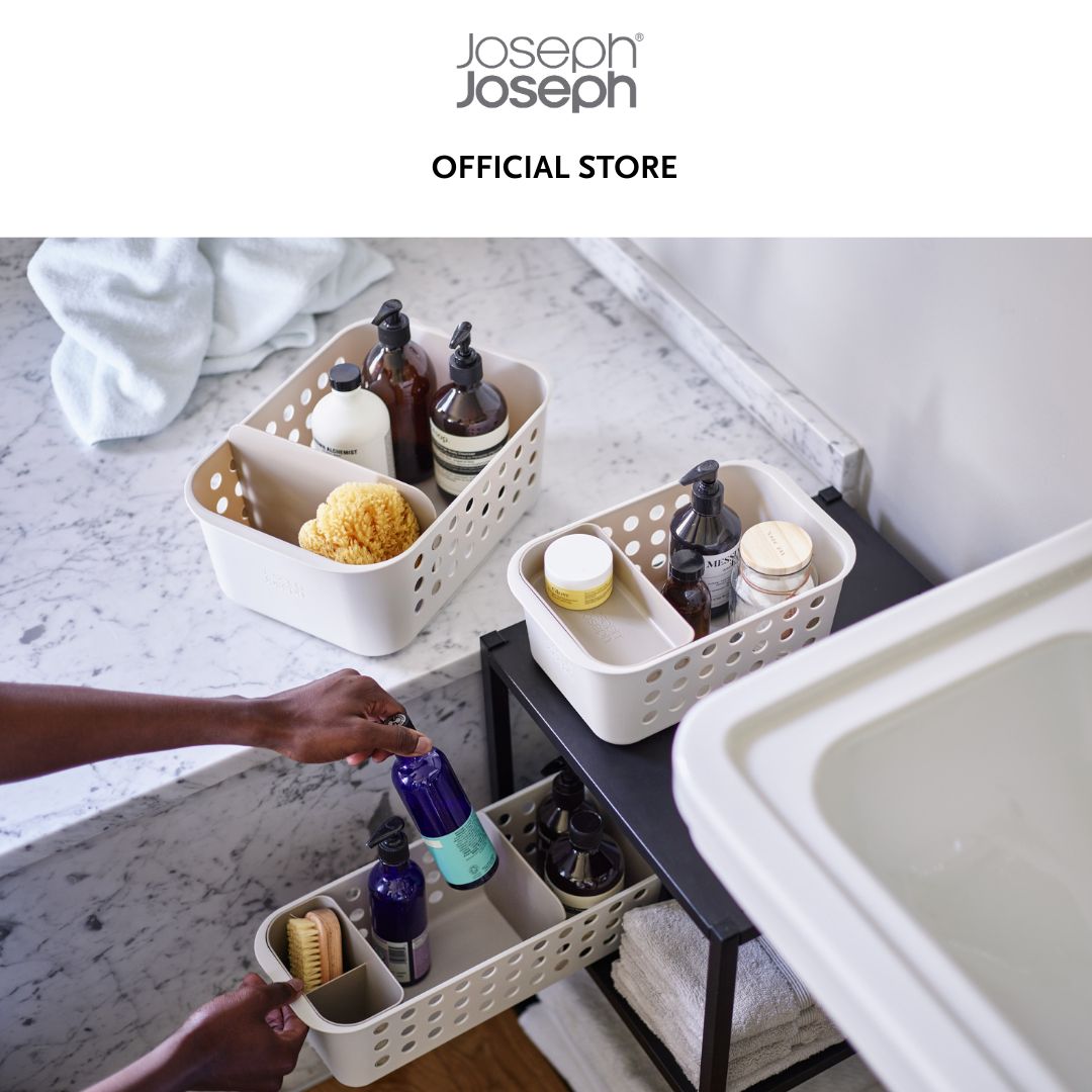 Joseph Joseph EasyStore™ Ecru Bathroom Storage Basket (Various Size) JJ0226 JJ0227 JJ0228