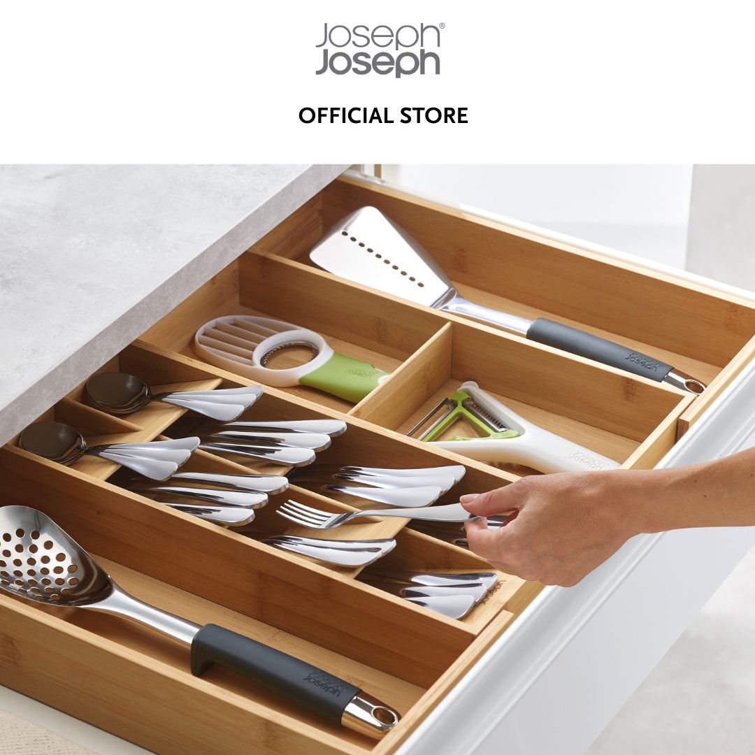 Joseph Joseph DrawerStore™ Bamboo Expanding Cutlery, Utensil & Gadgets Organiser JJ0274
