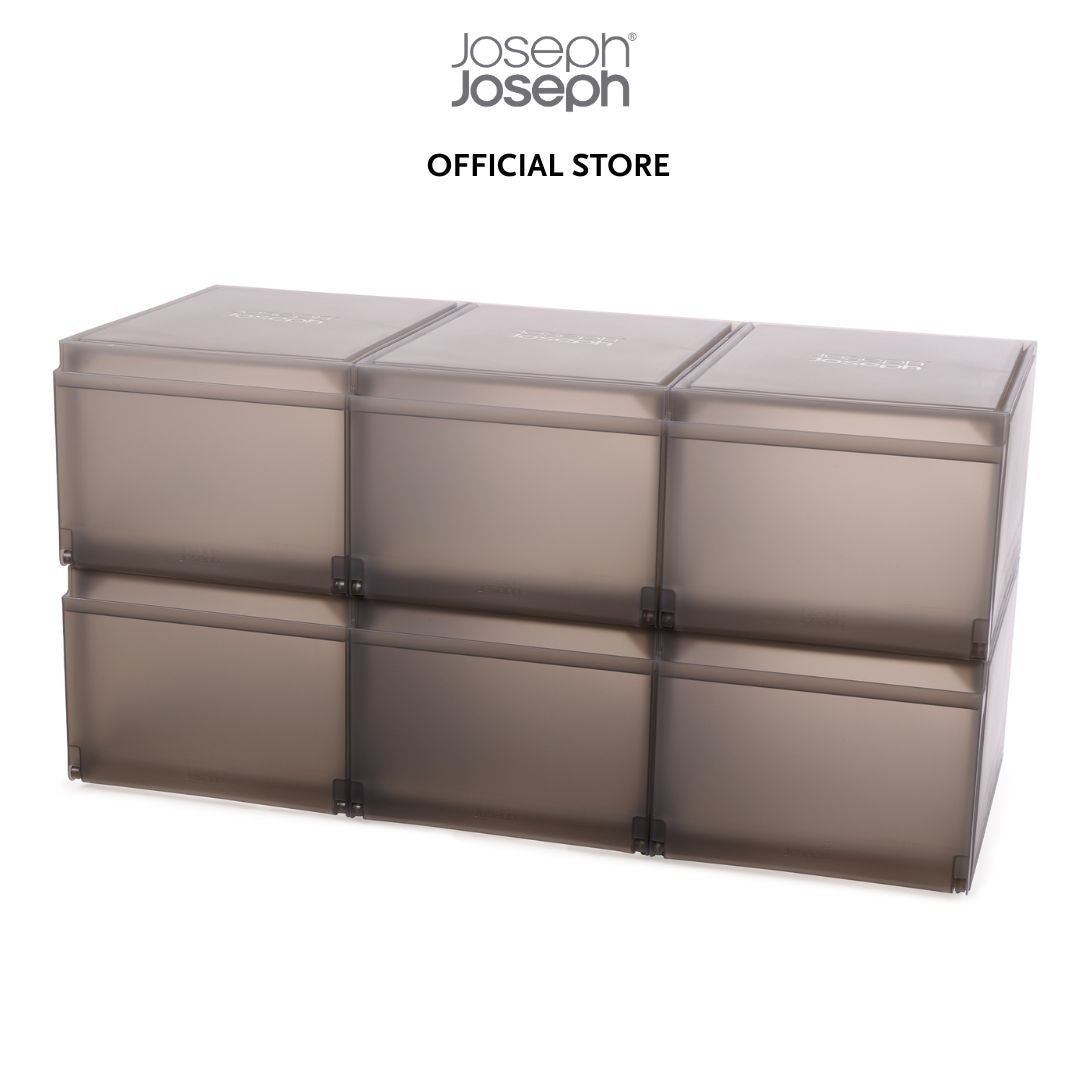 Joseph Joseph ShoeCase 6-piece Grey Shoe Storage Box JJ0184