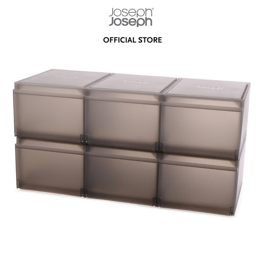 Joseph Joseph ShoeCase 6-piece Grey Shoe Storage Box JJ0184