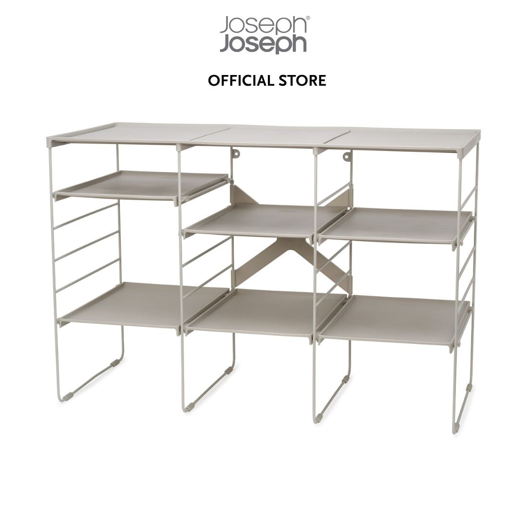 Joseph Joseph Level™ Plus Large Adjustable Ecru Shoe Rack JJ0182