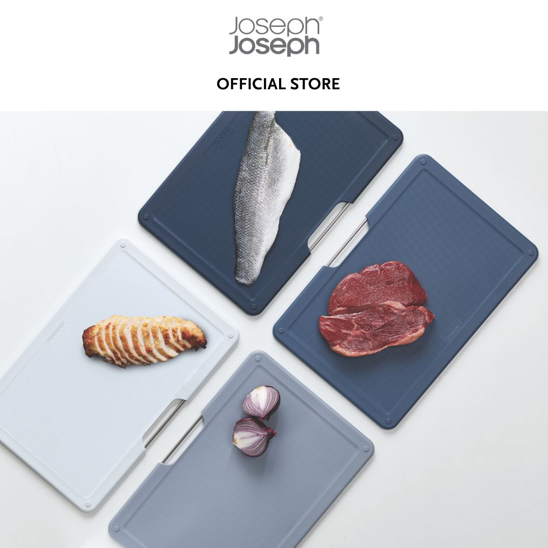 Joseph Joseph Folio™ 4-piece Grey Chopping Board Set JJ0193 (Large) /  JJ0194 (Regular)
