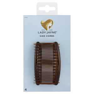 (Bundle of 2) Lady Jayne Shell Side Comb - Pk4 LJ0222