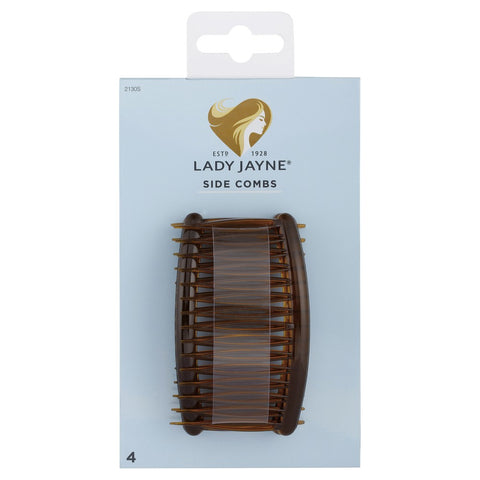 (Bundle of 2) Lady Jayne Shell Side Comb - Pk4 LJ0222