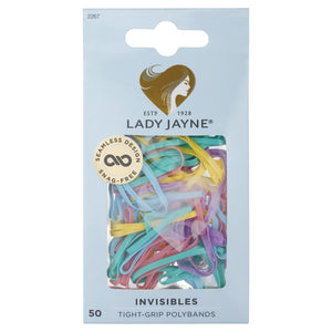 Lady Jayne Pastel Snagless Elastics Assorted - Pk 50 LJ0303