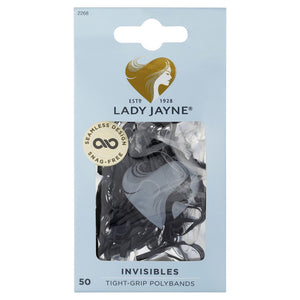 Lady Jayne Black Snagless Elastomer Elastics - Pk50 LJ0304