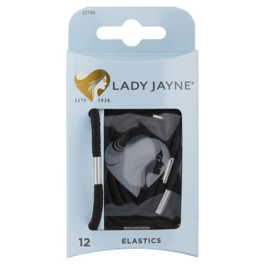 Lady Jayne Elastics 12 Pack, Black LJ0307