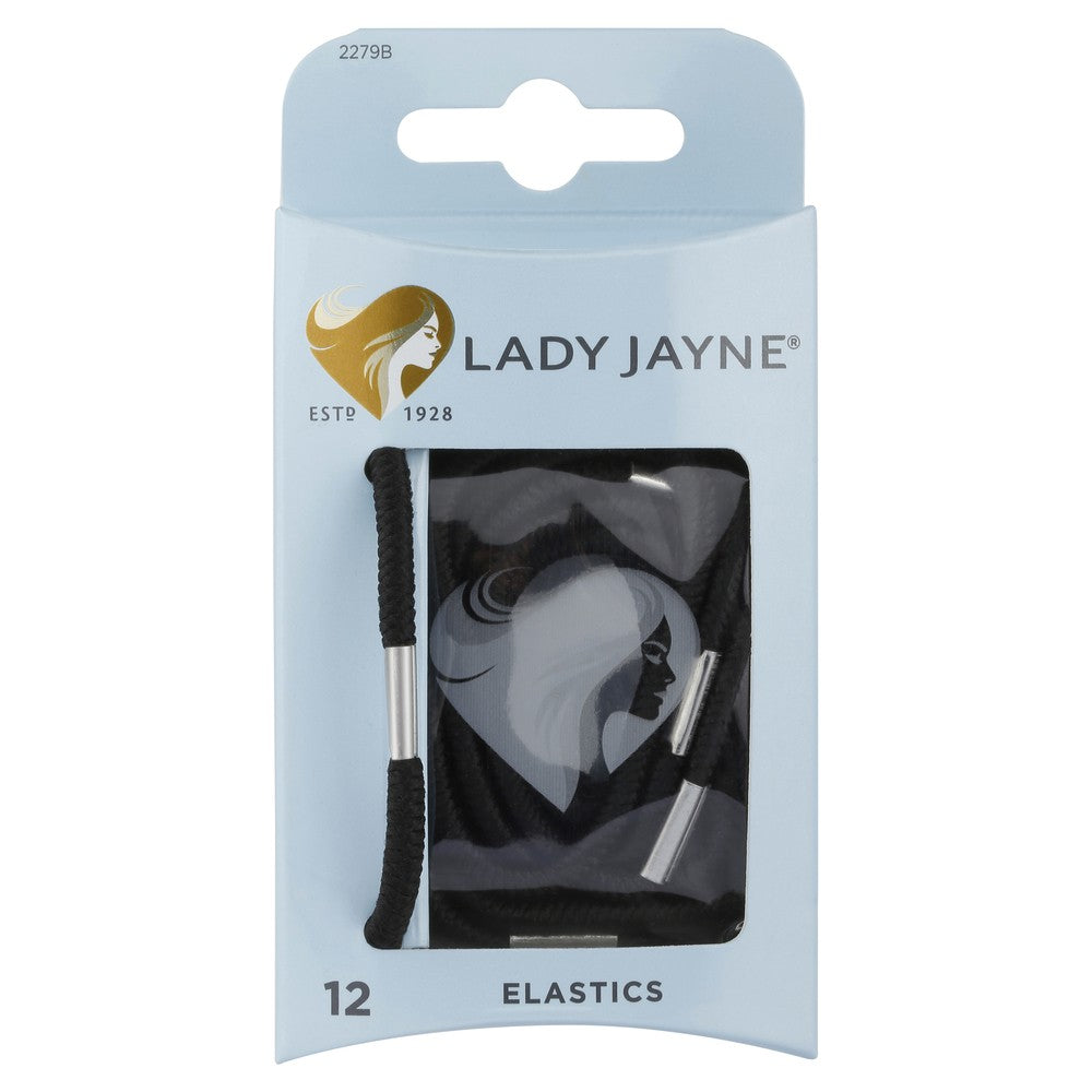 Lady Jayne Elastics 12 Pack, Black LJ0307