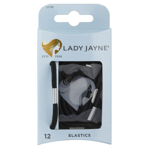 Lady Jayne Elastics 12 Pack, Black LJ0307