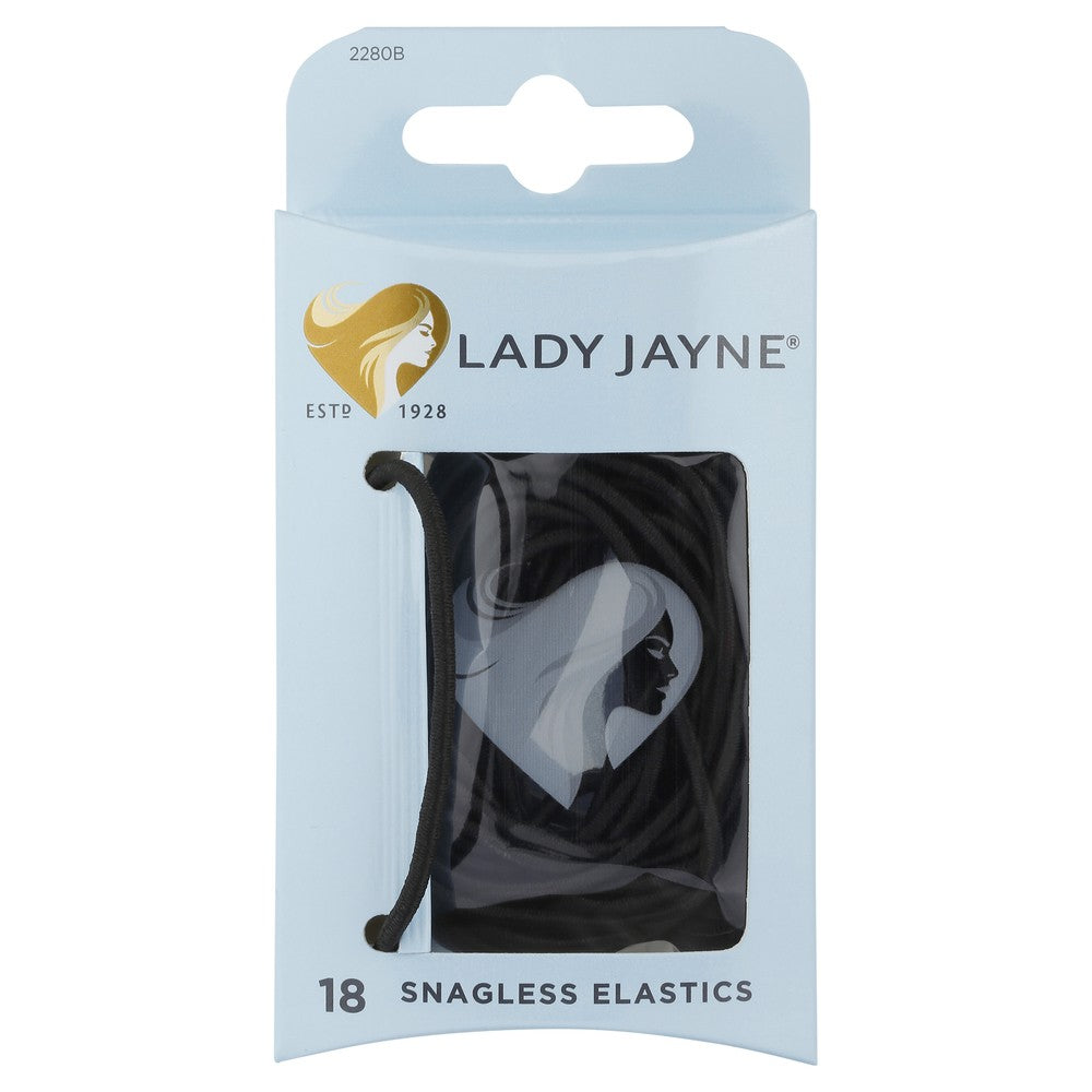 Lady Jayne Black Snagless Elastics - Pk18 LJ0309