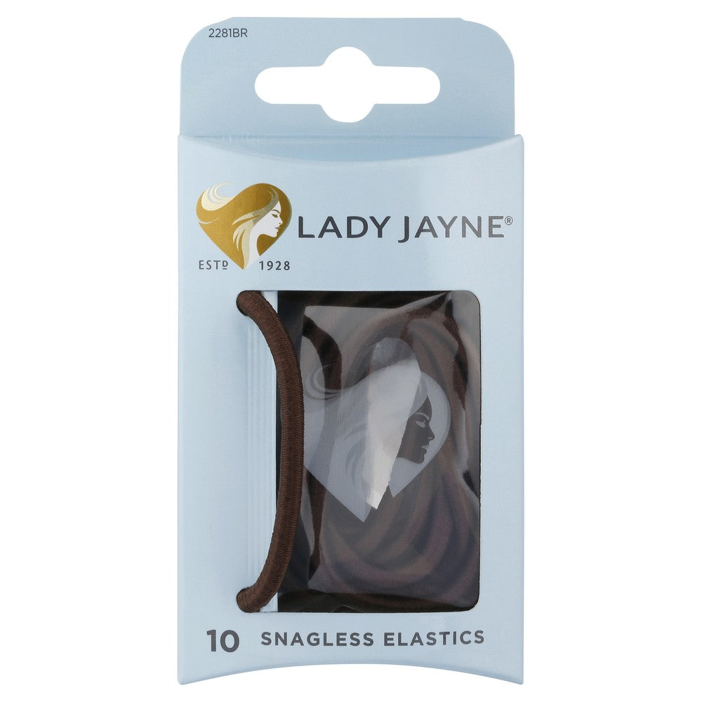 Lady Jayne Brown Snagless Thick Elastics - Pk10 LJ0313