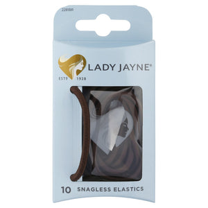 Lady Jayne Brown Snagless Thick Elastics - Pk10 LJ0313