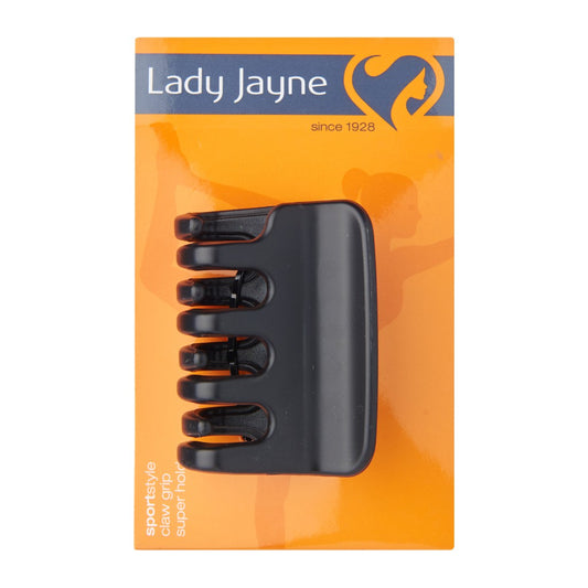 Lady Jayne Hair Claw Grip 6mm Black LJ0322
