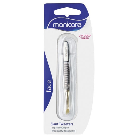 Manicare Slant Tweezers 24K Gold Tipped MC0046