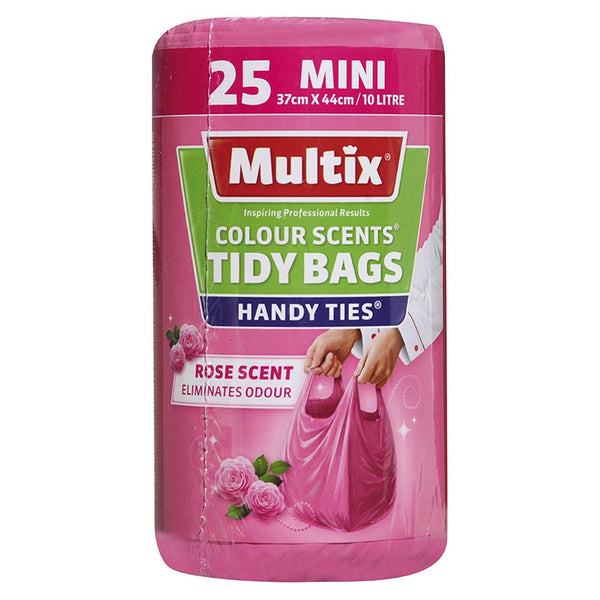 Multix Colour Scents Mini Kitchen Tidy Bags (Rose Scent) 25 bags MT0012