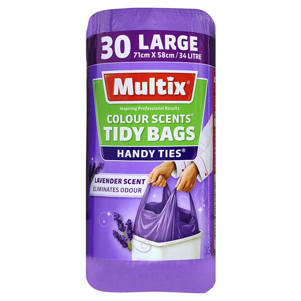 Multix Colour Scents Large Kitchen Tidy Bag (Lavender Scent) 30 bags MT0015