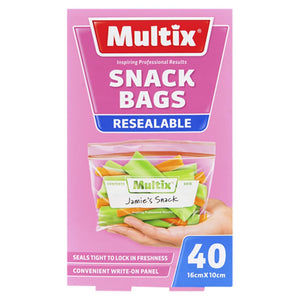 Multix Resealable Snack Bags 40 bags MT0018