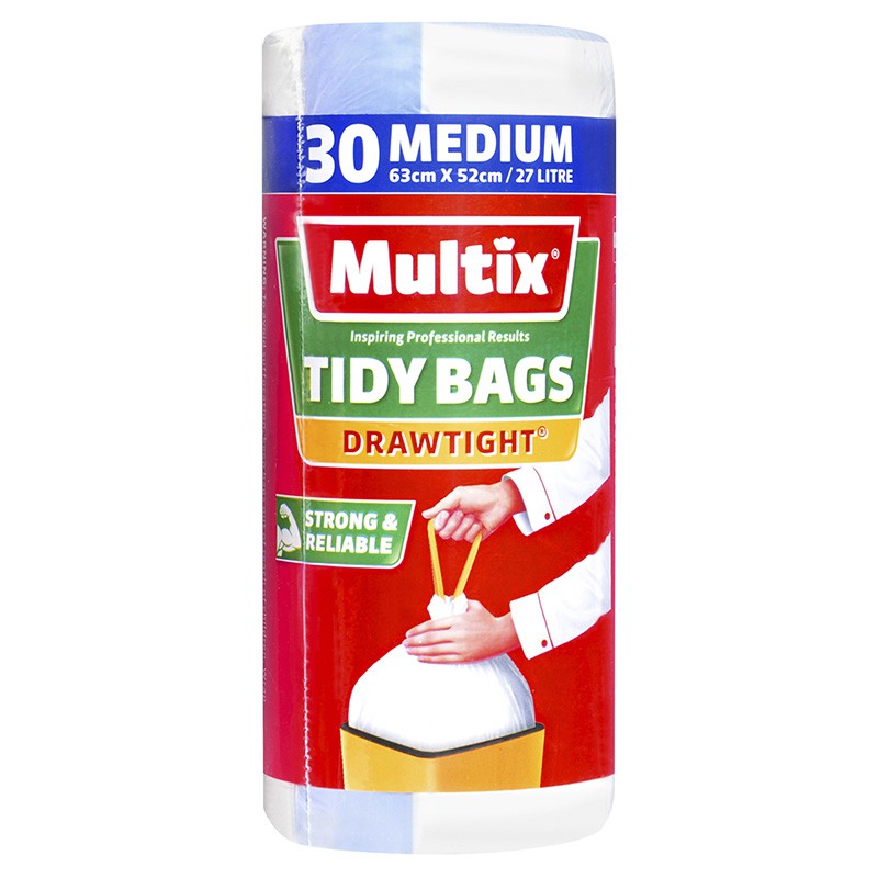 Multix Drawtight Kitchen Tidy Bags (Medium) 30 bags MT0031