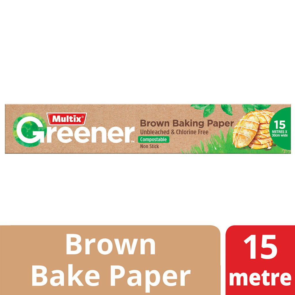 Multix Greener Brown Baking Paper, 15m x 30cm MT0062