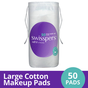 Swisspers Soft & Strong Large Cotton Makeup Pads 50s SC0044