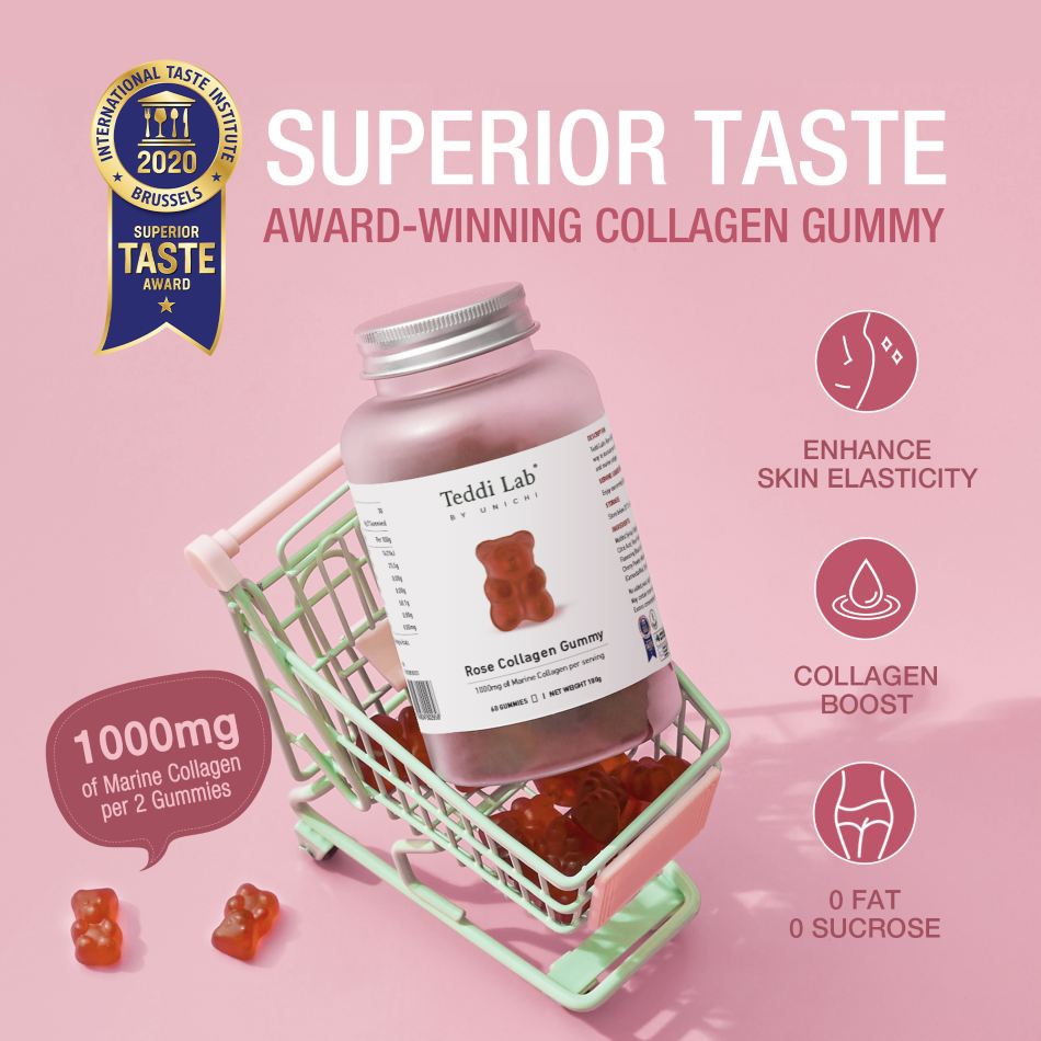Teddi Lab Rose Collagen Gummy 60's TL0003