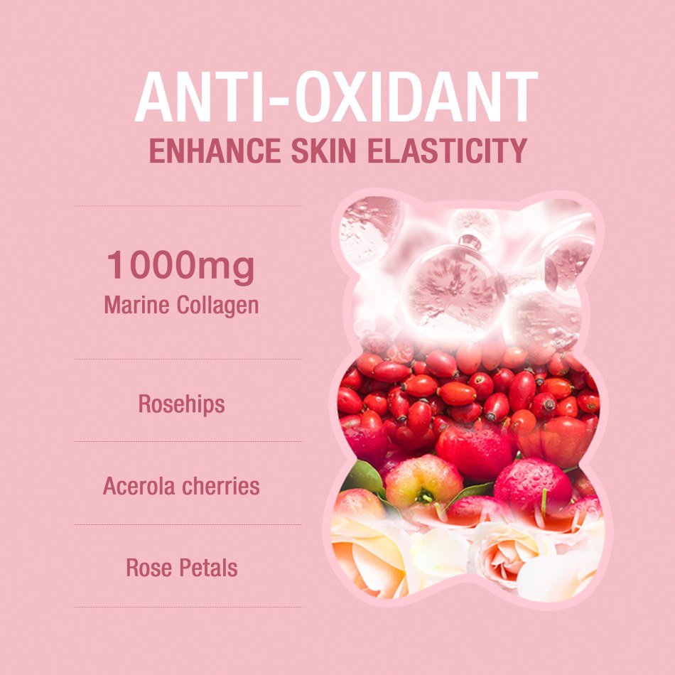 Teddi Lab Rose Collagen Gummy 60's TL0003