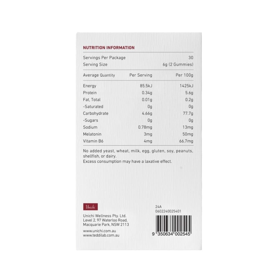 Teddi Lab Melatonin Sleep Gummy 60's TL0006