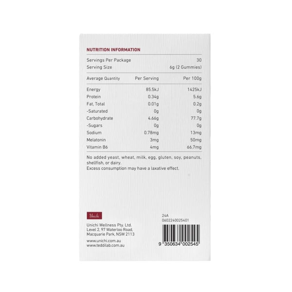 Unichi Melatonin Sleep Gummy 60's TL0006