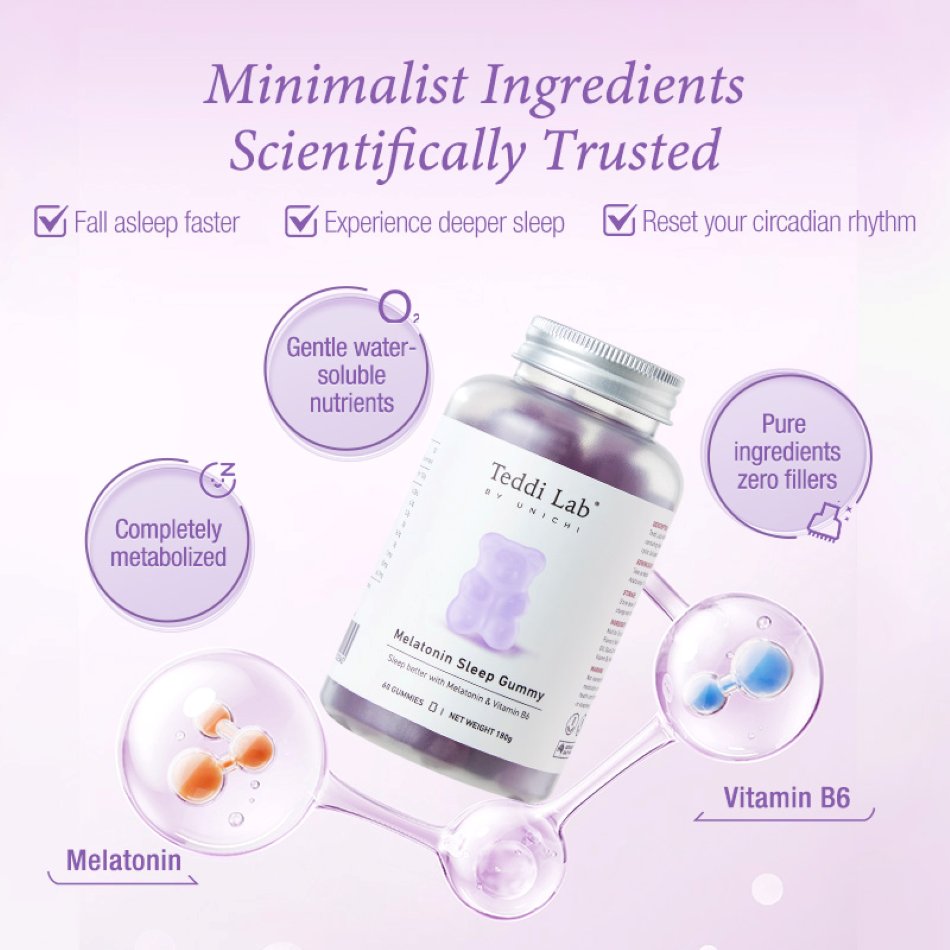Teddi Lab Melatonin Sleep Gummy 60's TL0006