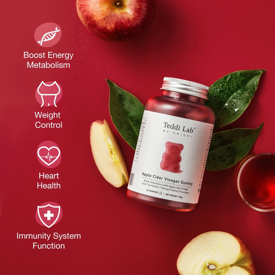 Teddi Lab Apple Cider Vinegar Gummy 60's Weight Control Gummy TL0008