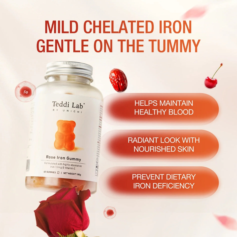Teddi Lab Rose Iron Gummy 60's TL0011