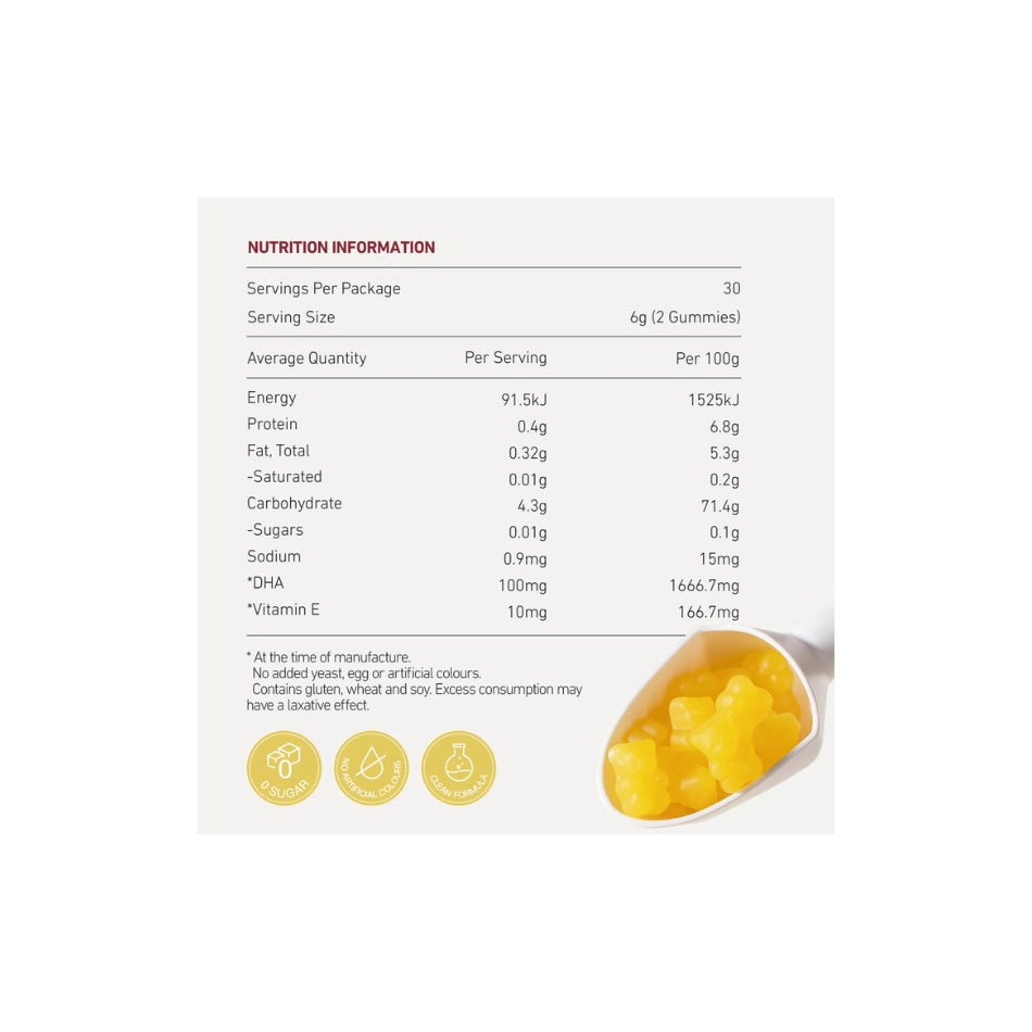 Teddi Lab Omega-3 DHA Gummy 60's TL0013