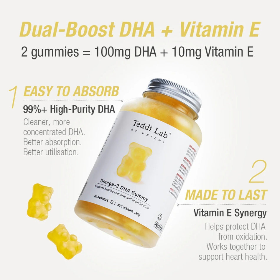 Teddi Lab Omega-3 DHA Gummy 60's TL0013