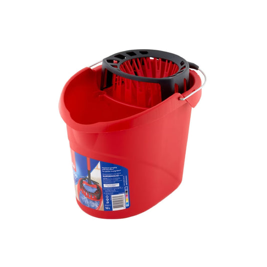 Vileda Supermocio Power Press Bucket VA0012, red