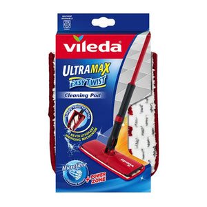 Vileda Ultramax Easy Twist Cleaning Pad Refill VA0054, microfibre